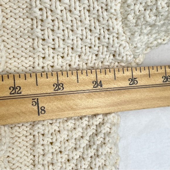 Madewell Cable Turtleneck Sweater Sz L Cream - Picture 12 of 15